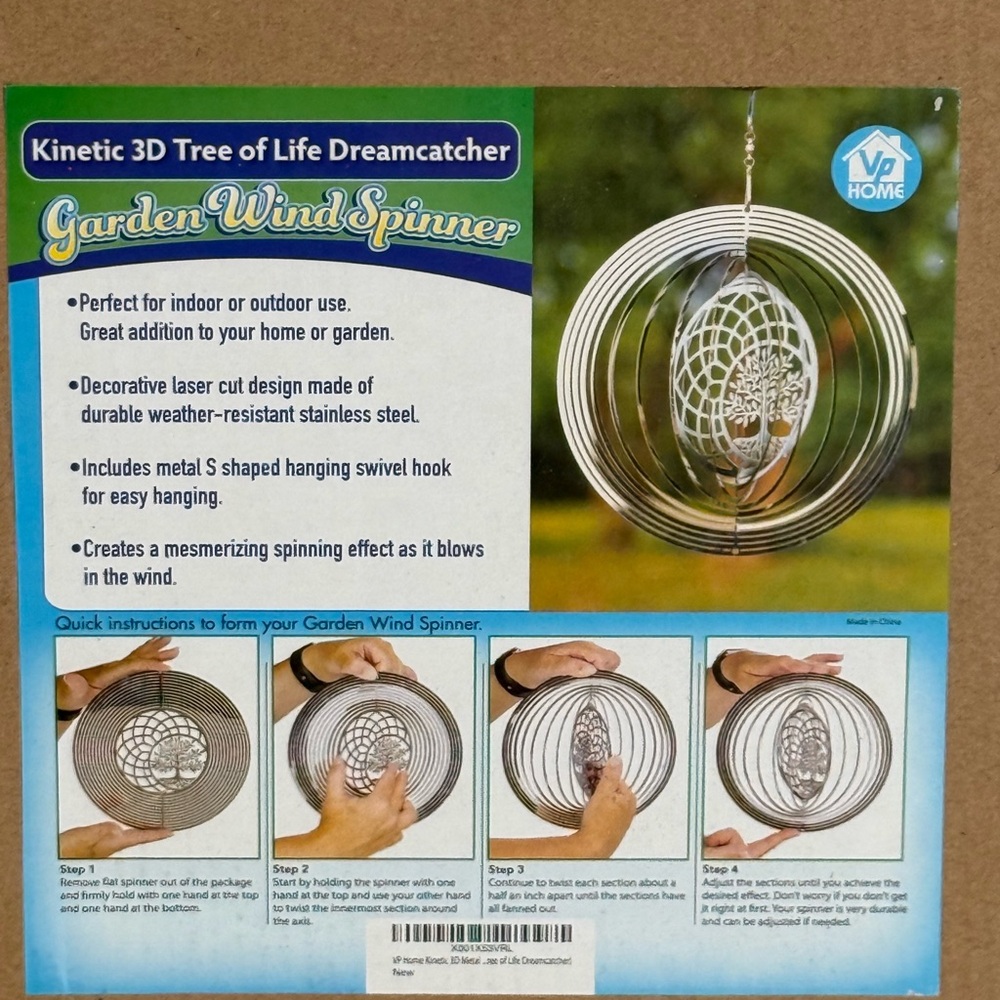 NEW Kinetic 3D Tree of Life Dreamcatcher Garden Wind Spinner ~ IN BOX